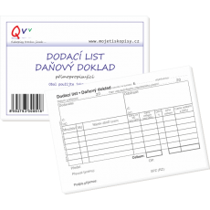 Dodací list A6 Dodací list A6