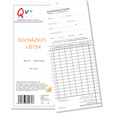 Docházkový lístek 50 listů Docházkový lístek 50 listů
