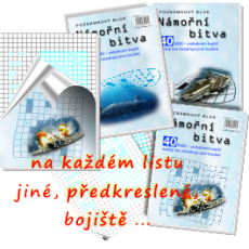 Námořní bitva MIX - čtverečkovaný blok A6 Námořní bitva MIX - čtverečkovaný blok A6