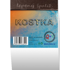 Špalík KOSTKA bílý 85x85x50mm Špalík KOSTKA bílý 85x85x50mm