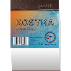 Špalík KOSTKA náplň - volné listy 85x85x50mm Špalík KOSTKA náplň - volné listy 85x85x50mm